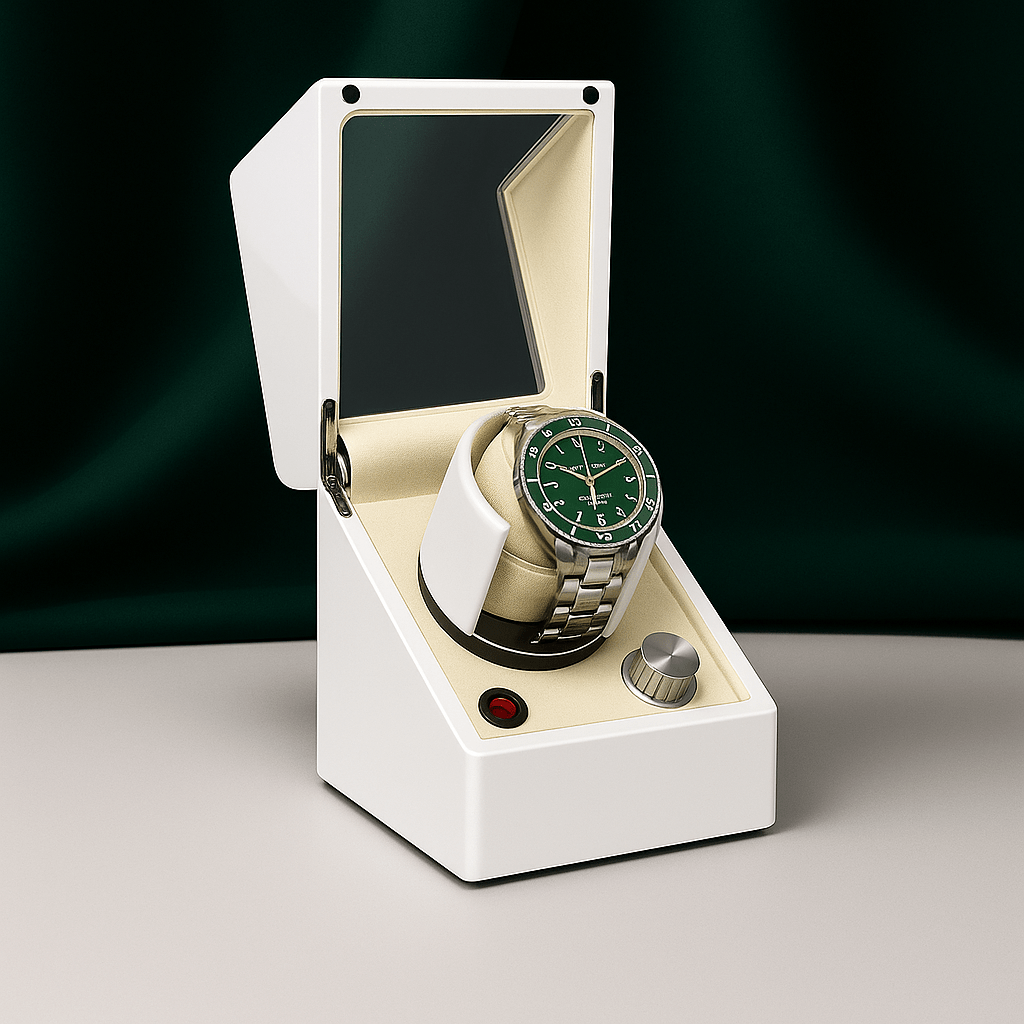 Watch Winder with LED Light – Piano Finish | CHRONVAULT™