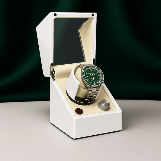 Watch Winder with LED Light – Piano Finish | CHRONVAULT™