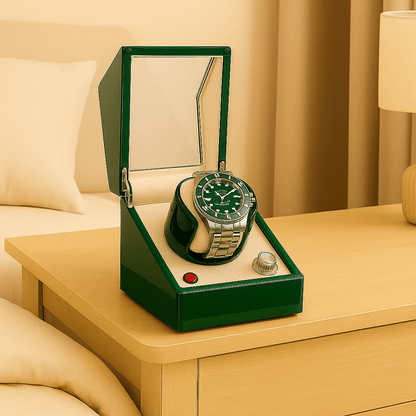 Watch Winder with LED Light – Piano Finish | CHRONVAULT™