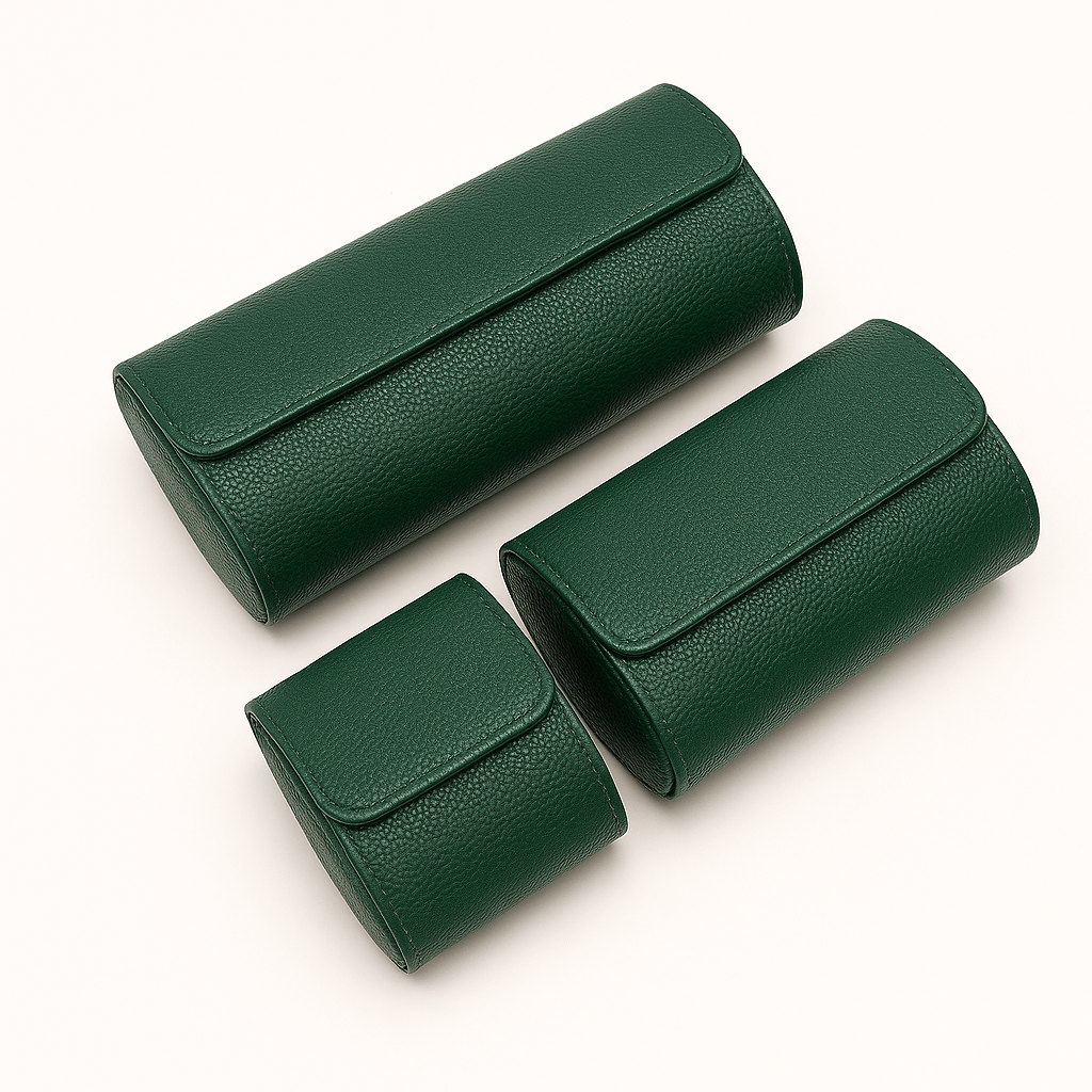 3-Slot Leather Watch Roll | CHRONVAULT™