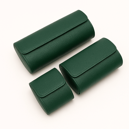 3-Slot Leather Watch Roll | CHRONVAULT™