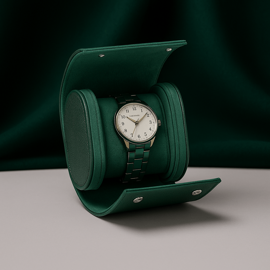 1-Slot Leather Watch Roll | CHRONVAULT™