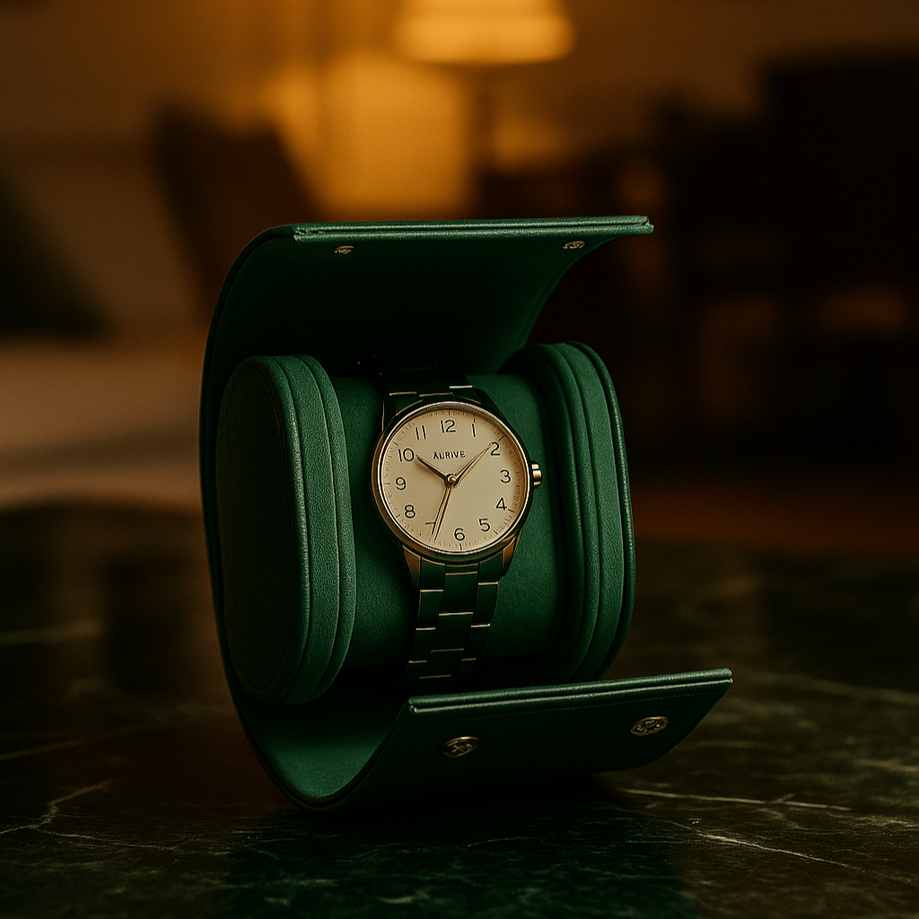 1-Slot Leather Watch Roll | CHRONVAULT™