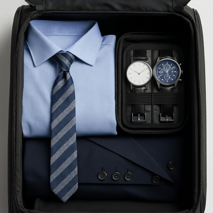4-Slot Waterproof EVA Watch Case – Hard Shell Travel Organizer | CHRONVAULT™