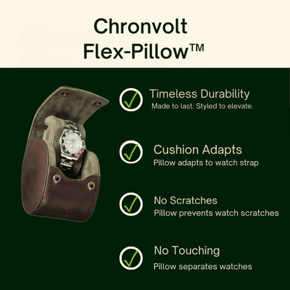 1-Slot Leather Watch box | CHRONVAULT™