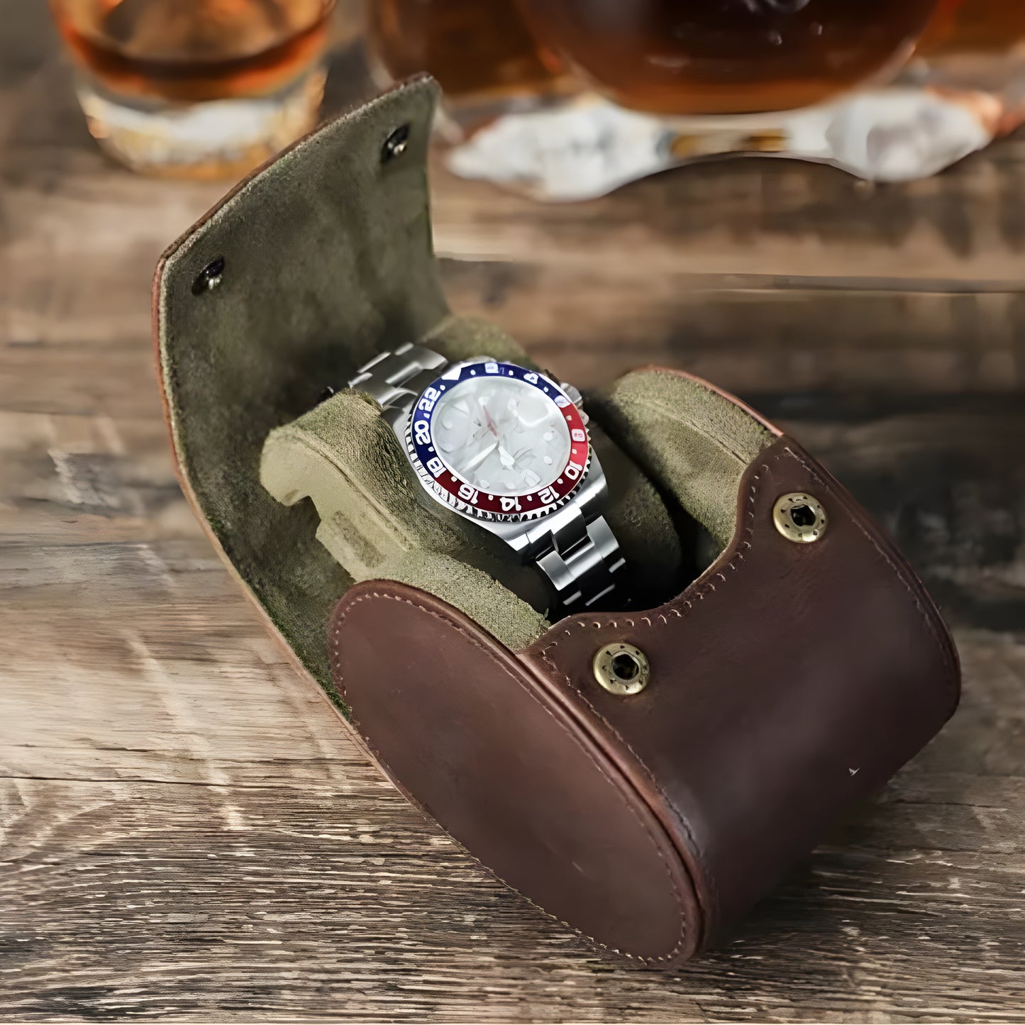 1-Slot Leather Watch box | CHRONVAULT™