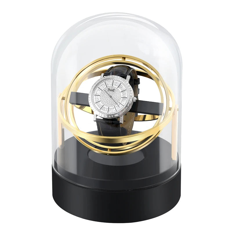 Watch Winder with Dome Cover – Silent Display Case | CHRONVAULT™