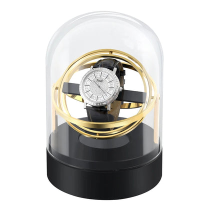 Watch Winder with Dome Cover – Silent Display Case | CHRONVAULT™