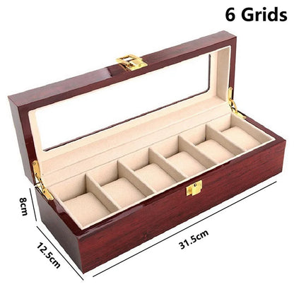 6-Slot Wooden Watch Box | CHRONVAULT™