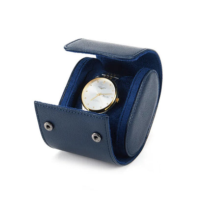 Embers Leather Watch Roll – 1 Slot Travel Pouch | CHRONVAULT™