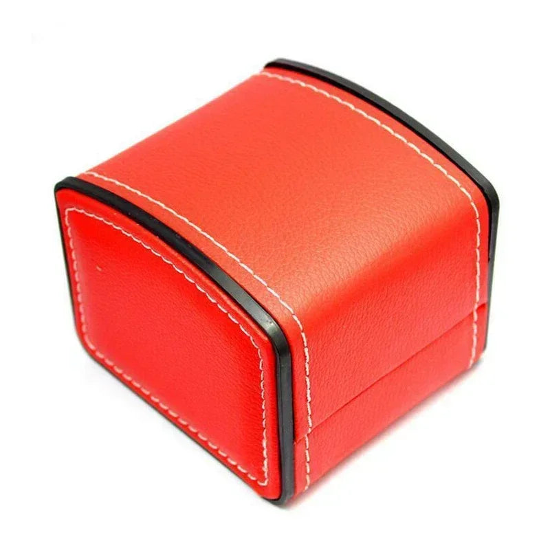 Portable Leather Watch Box – Single Slot Travel Organizer | CHRONVAULT™