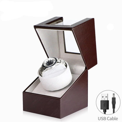 Single Watch Winder – Leather Box with 2 Modes | CHRONVAULT™