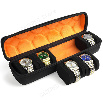 5-Slot Hard Shell Watch Case  | CHRONVAULT™