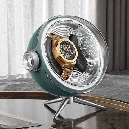 Dual Watch Winder with LED – Silent Rotation | CHRONVAULT™