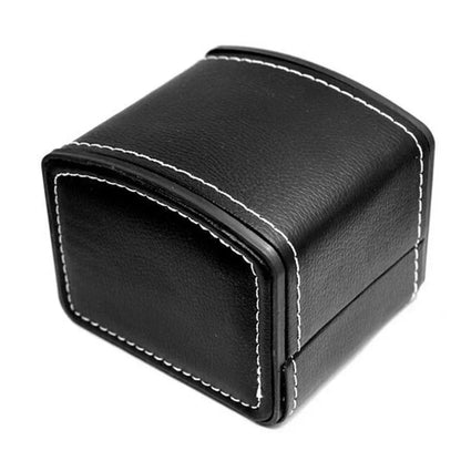 Portable Leather Watch Box – Single Slot Travel Organizer | CHRONVAULT™