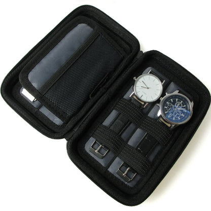 4-Slot Waterproof EVA Watch Case – Hard Shell Travel Organizer | CHRONVAULT™