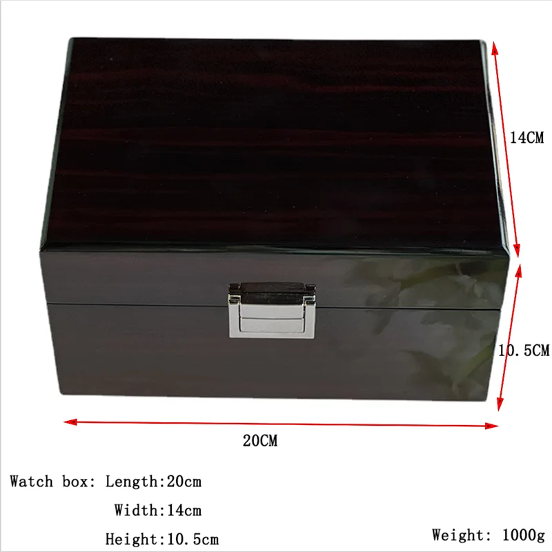 Premium Bamboo Watch Box – Lacquered Solid Wood Display Case | CHRONVAULT™