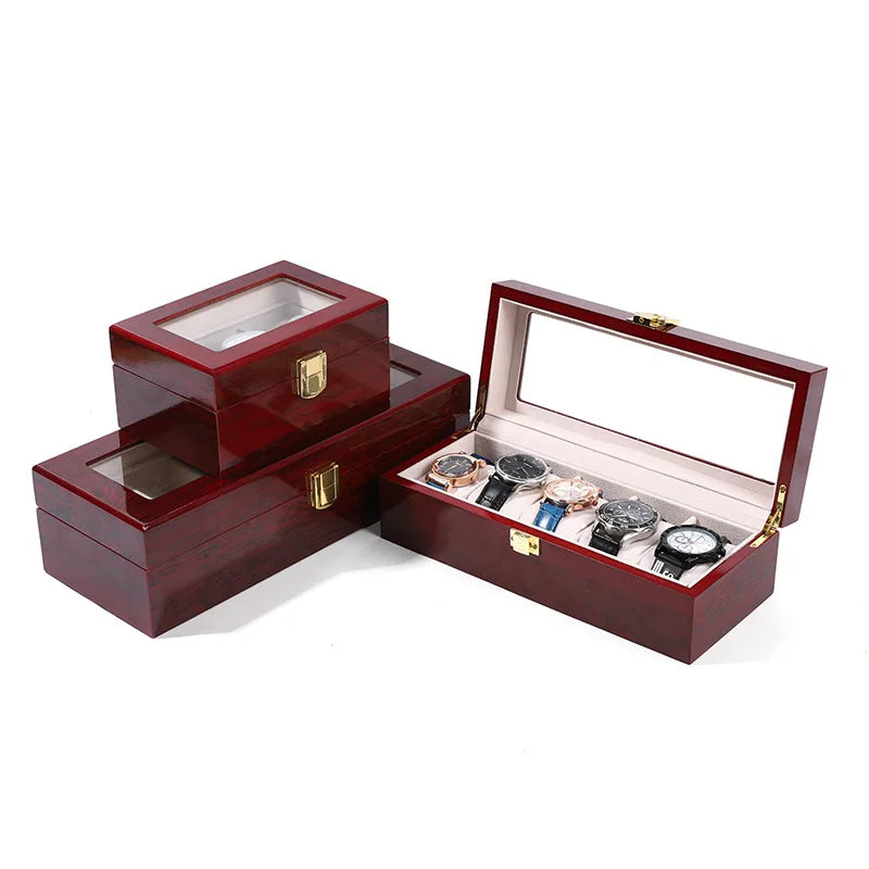 10-Slot Wooden Watch Box | CHRONVAULT™