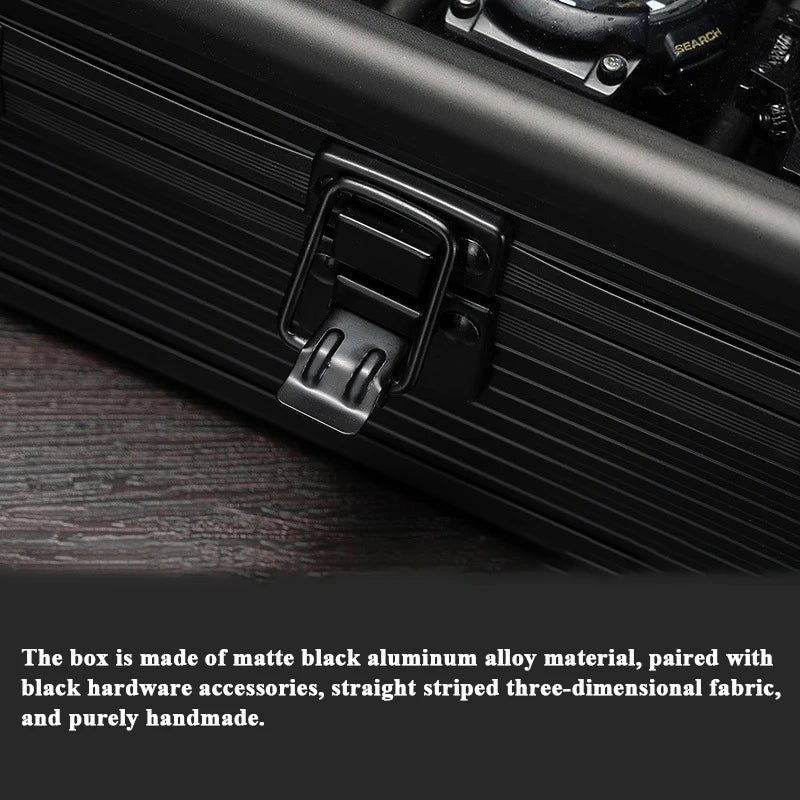 5-Slot Aluminum Watch Box – High-End Modular Display Case | CHRONVAULT™