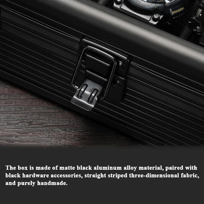 5-Slot Aluminum Watch Box – High-End Modular Display Case | CHRONVAULT™