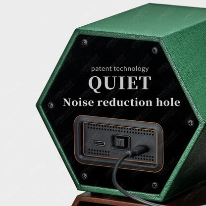 Hexagon Watch Winder – Leather Silent Box | CHRONVAULT™