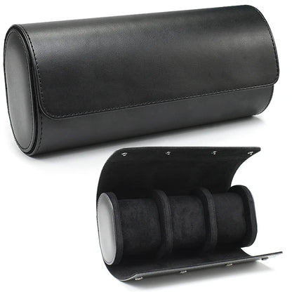 Embers Leather Watch Roll – 3 Slot Travel Pouch | CHRONVAULT™