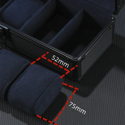 5-Slot Aluminum Watch Box – High-End Modular Display Case | CHRONVAULT™