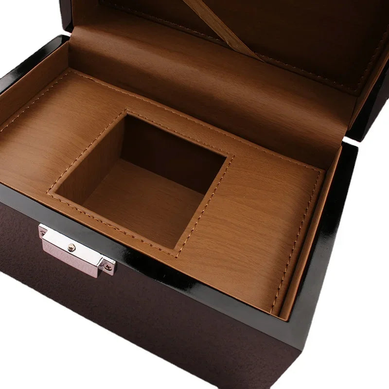 Premium Bamboo Watch Box – Lacquered Solid Wood Display Case | CHRONVAULT™
