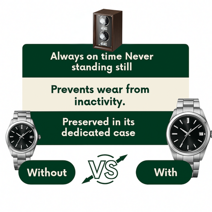 Wood Double Watch Winder Box – Automatic Silent Motor | ChronVault™