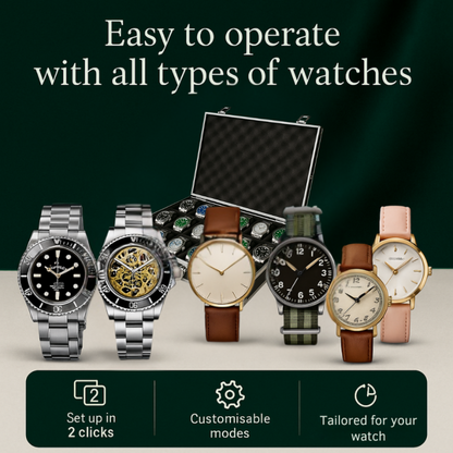 18-Slots Aluminum Travel Watch Box | ChronVault™