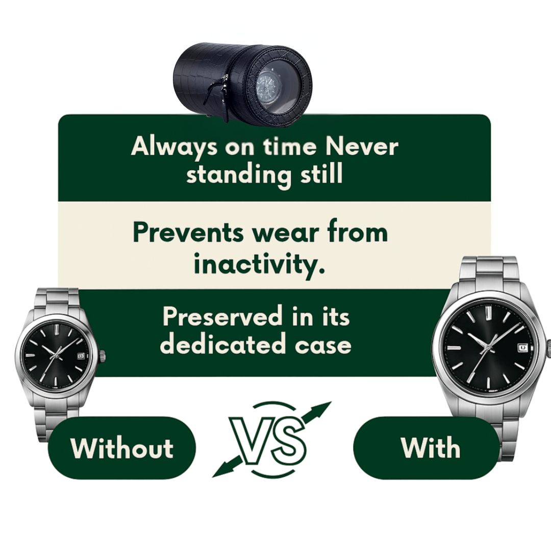 Portable Single Watch Winder – Silent Automatic Motor | ChronVault™