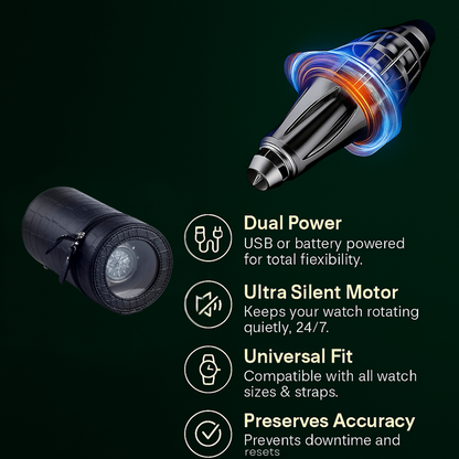 Portable Single Watch Winder – Silent Automatic Motor | ChronVault™