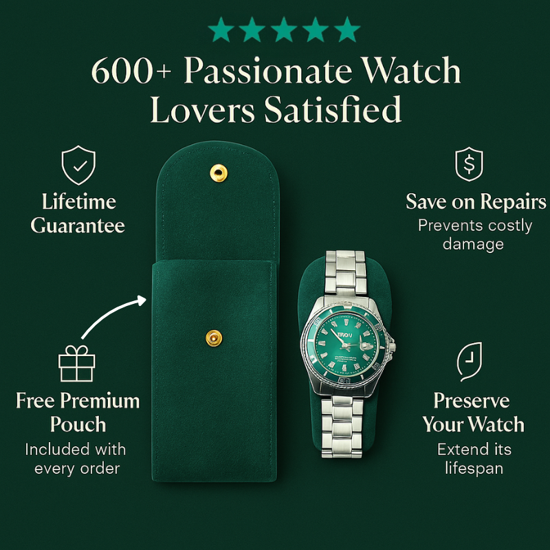 3-Slot Leather Watch Roll | CHRONVAULT™