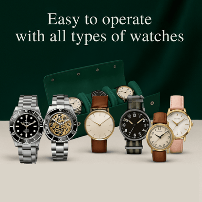 3-Slot Leather Watch Roll | CHRONVAULT™