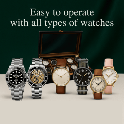 12-Slot Wooden Watch Box with Glass Display Lid | CHRONVAULT™