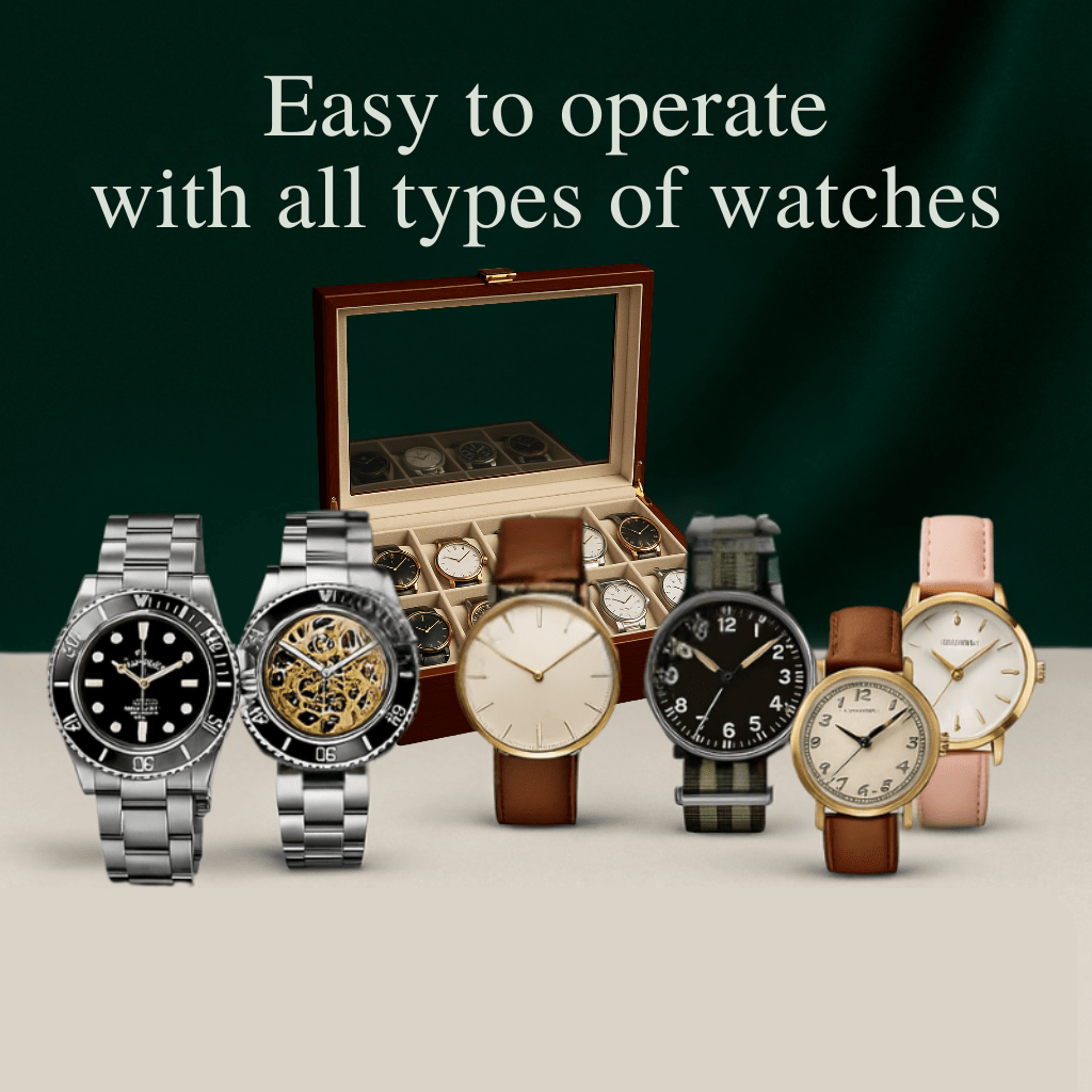10-Slot Wooden Watch Box | CHRONVAULT™