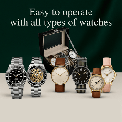3-Slot  Leather Watch Box  lightweight  Design | CHRONVAULT™
