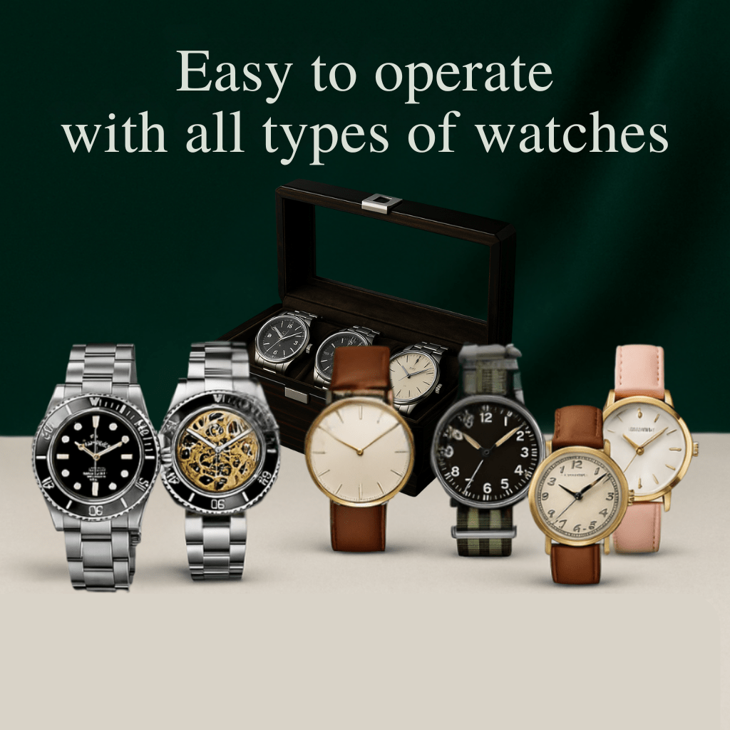 3-Slot Luxury Wood Watch Box – Glass Display Case | CHRONVAULT™