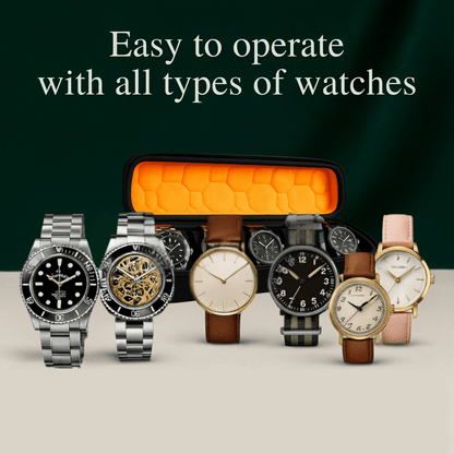5-Slot Hard Shell Watch Case  | CHRONVAULT™