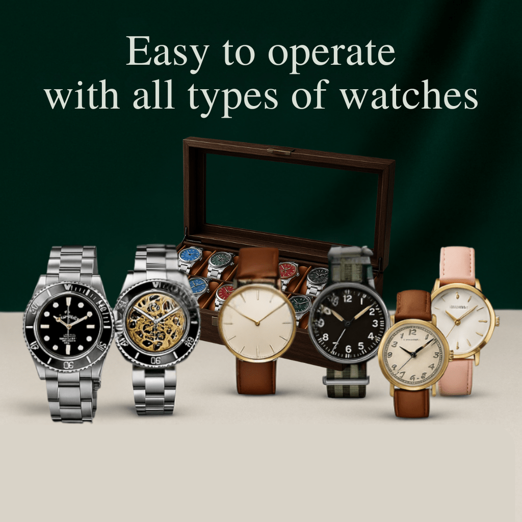 Wood Watch Box – 12 Slot Glass Display Case | CHRONVAULT™
