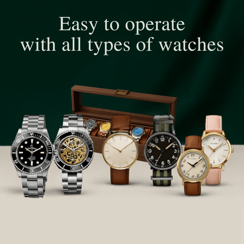 Wood Watch Box – 6 Slot Glass Display Case | CHRONVAULT™