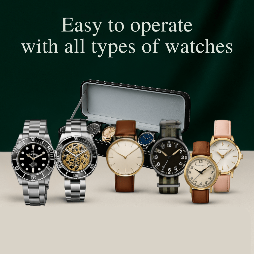 Leather Watch Box – 6 Slot Travel Zipper Case | CHRONVAULT™