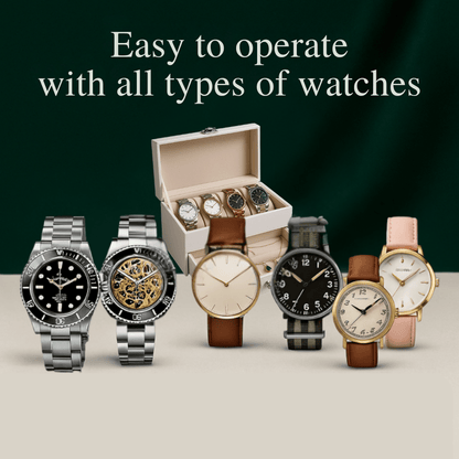 4-Slot Leather Watch Box with Jewelry Drawer | CHRONVAULT™