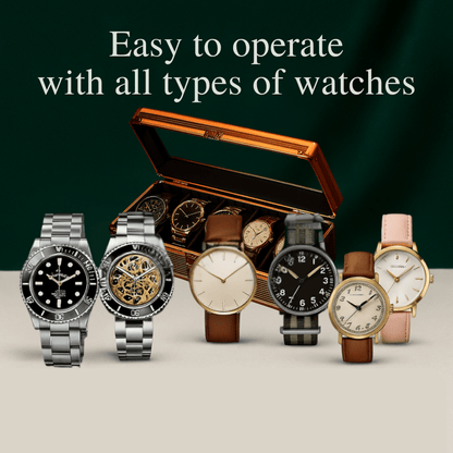 5-Slot Aluminum Watch Box – High-End Modular Display Case | CHRONVAULT™