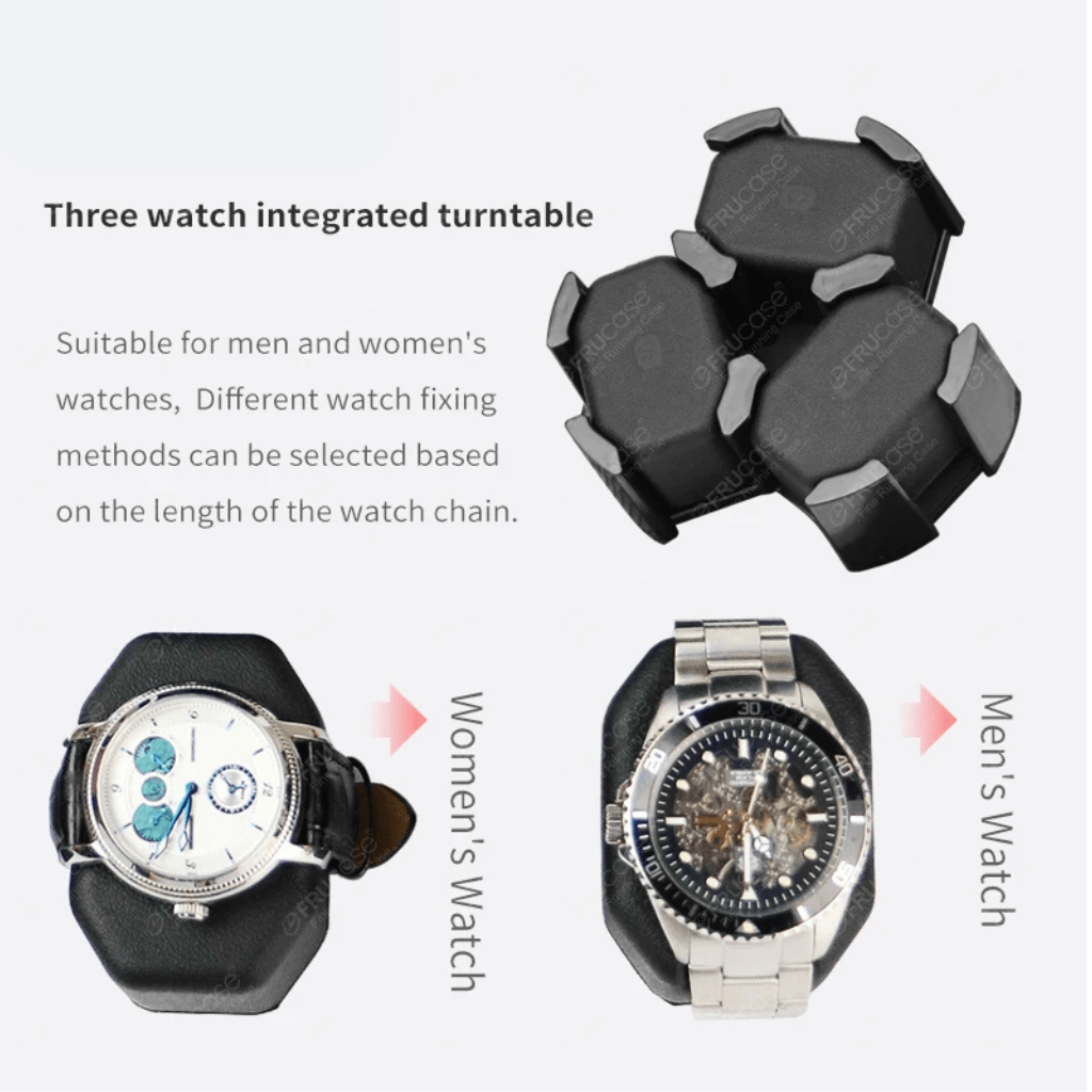 Watch Winder – Leather Box for 3 Automatic Watches | CHRONVAULT™