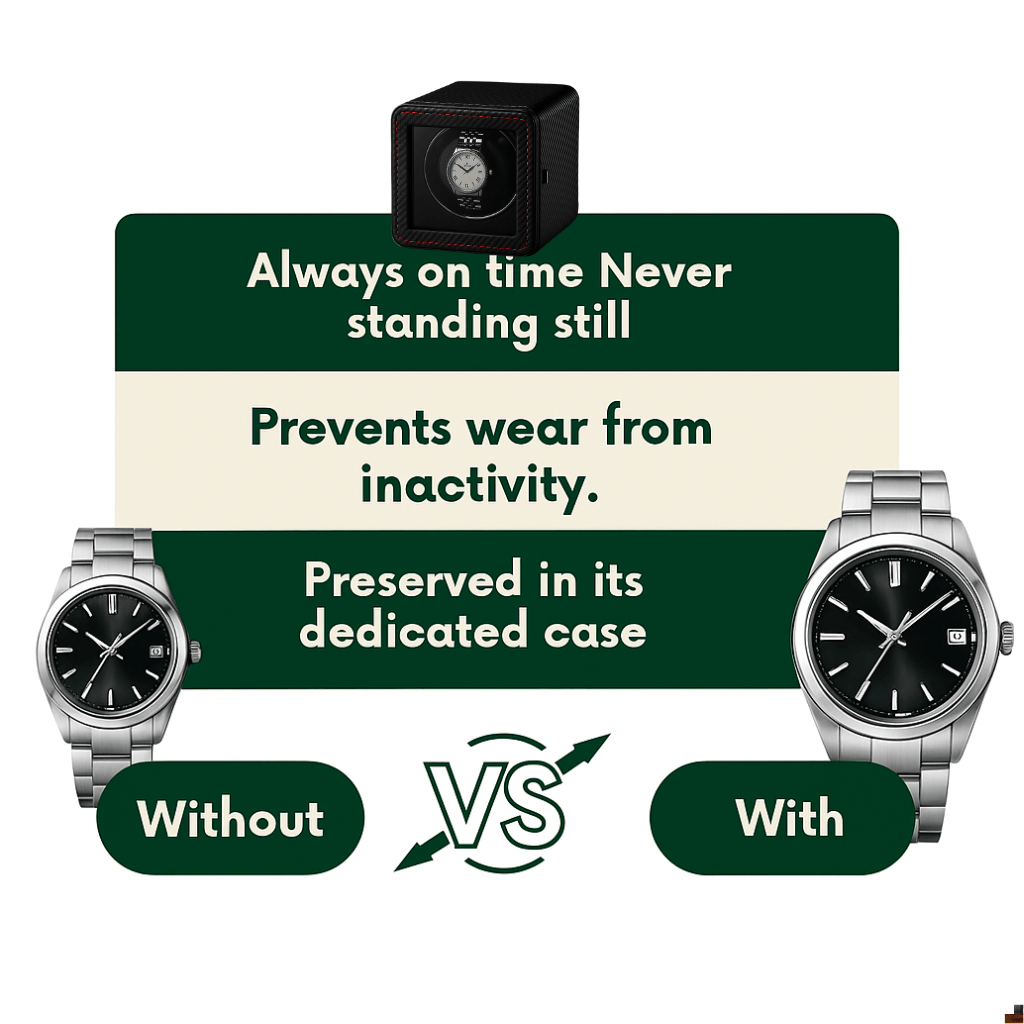 Single Watch Winder – 5 Modes Silent Mabuchi Motor | CHRONVAULT™