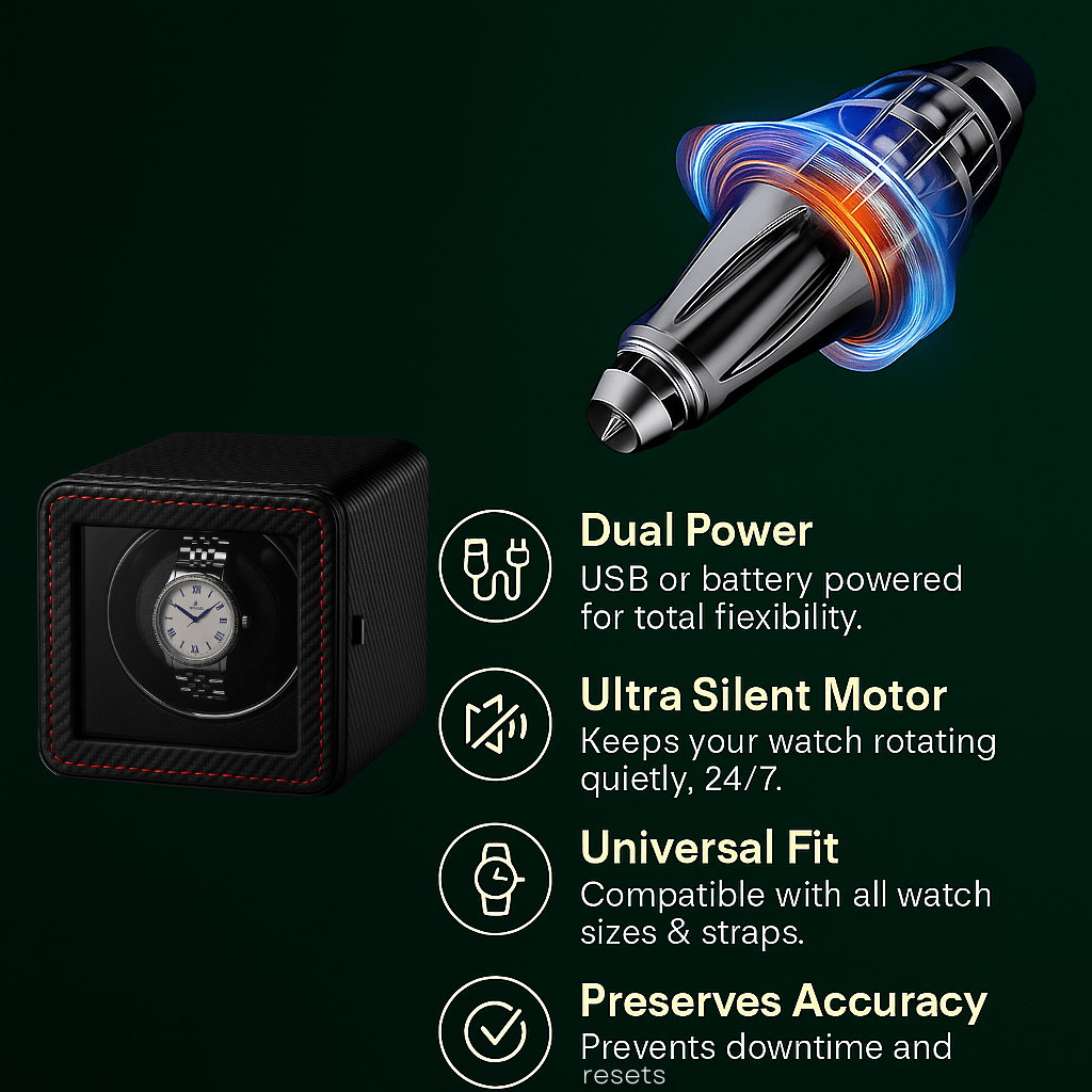 Single Watch Winder – 5 Modes Silent Mabuchi Motor | CHRONVAULT™